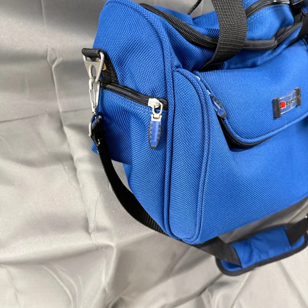 DELSEY Blue Travel Duffel Bag Carry On Shoulder Strap Luggage‎ Weekender